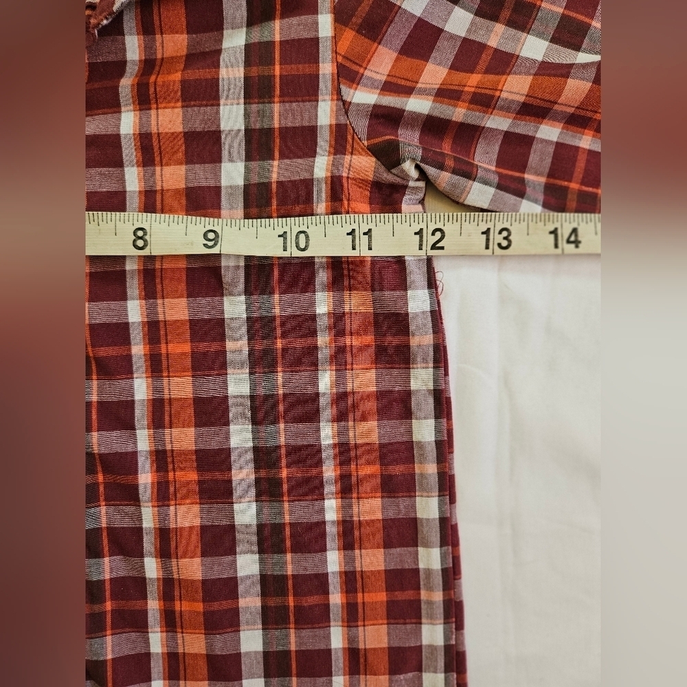Wonder Kids Boys Red Plaid Lightweight Long Sleeve Button Up Shirt Size 2T - Picture 6 of 9